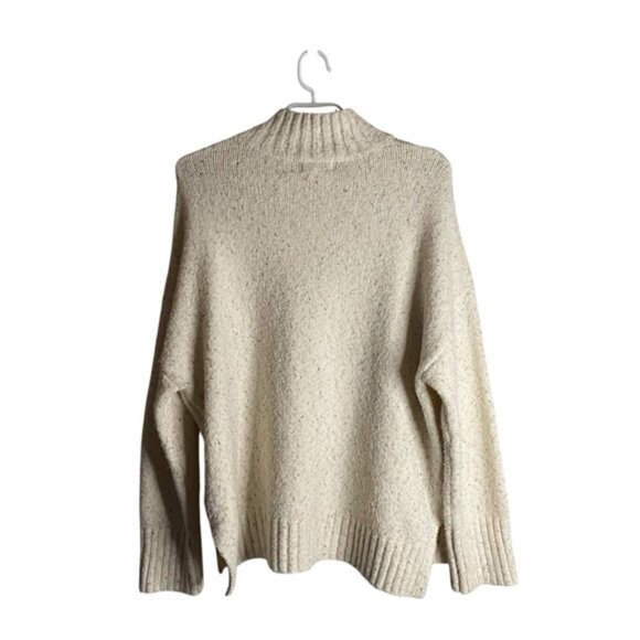 APRICOT Women's Cream Patterned Turtleneck Cozy Knit Sweater - Picture 9 of 9
